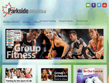 Tablet Screenshot of parksideathletics.com